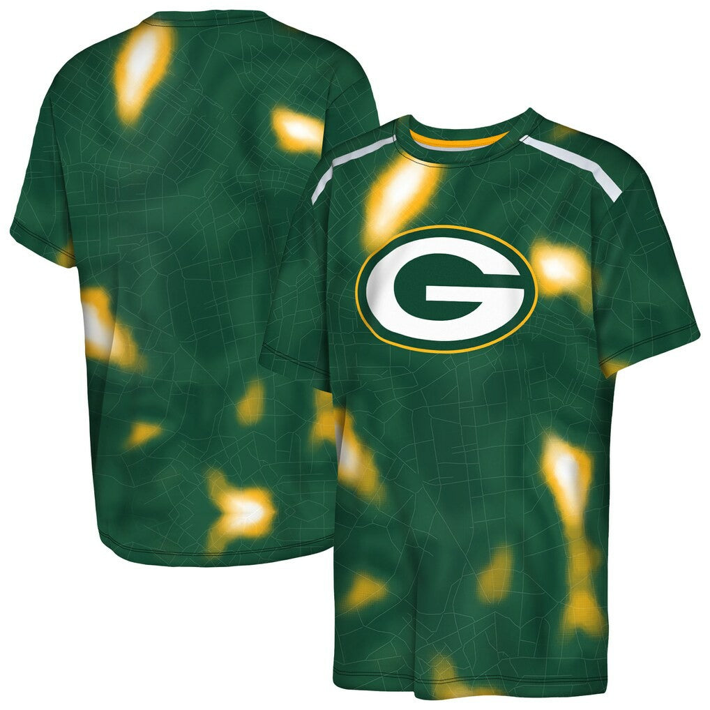 Green Bay Packers  Outerstuff Youth End Zone Dri-Tek T-Shirt