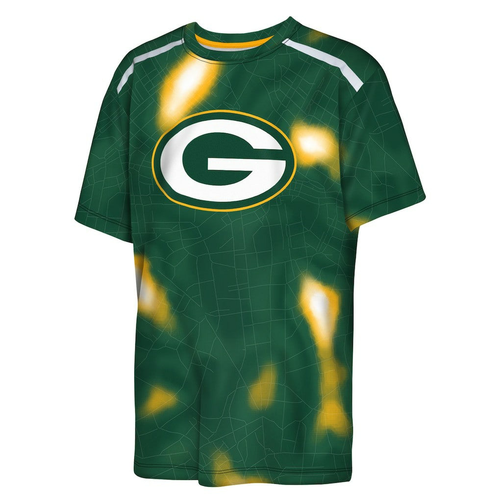 Green Bay Packers  Outerstuff Youth End Zone Dri-Tek T-Shirt