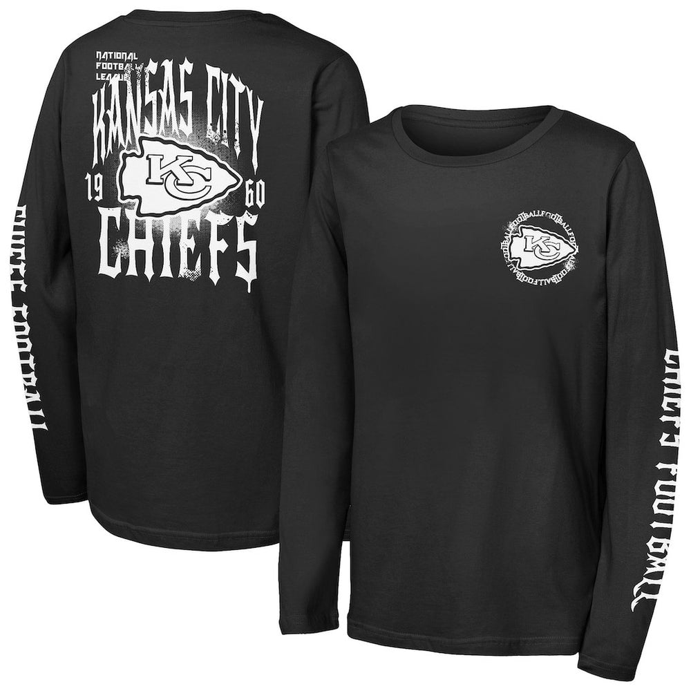 Kansas City Chiefs  Outerstuff Youth Rumble Long Sleeve T-Shirt