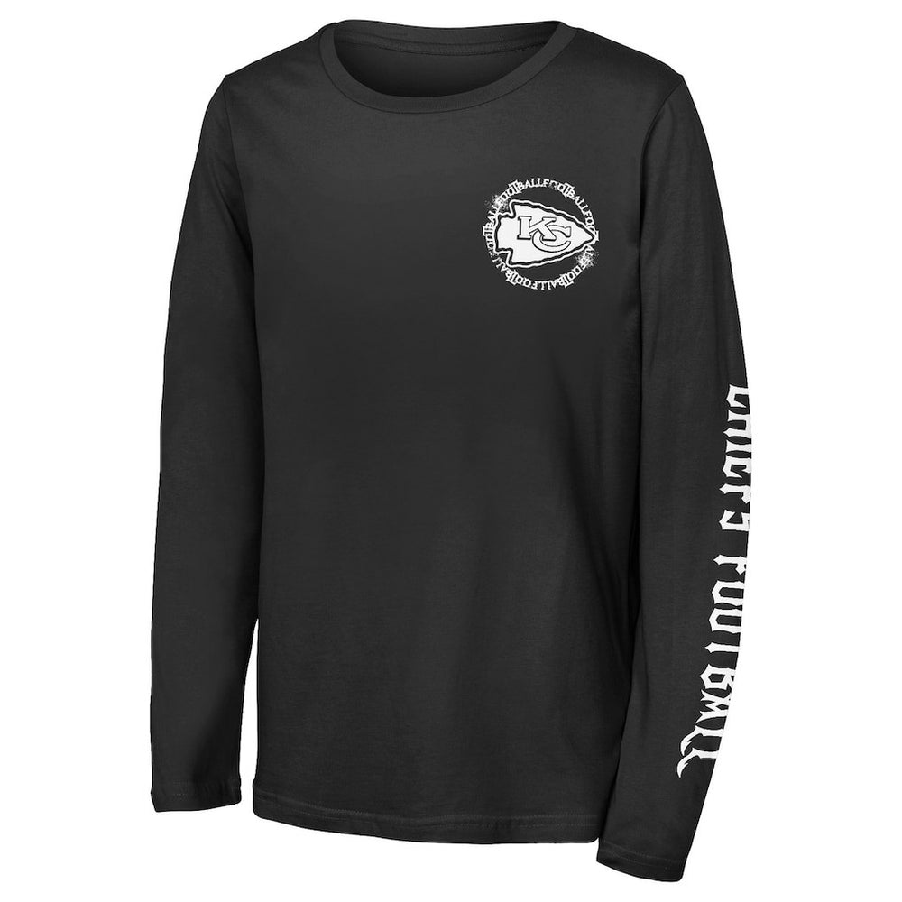 Kansas City Chiefs  Outerstuff Youth Rumble Long Sleeve T-Shirt