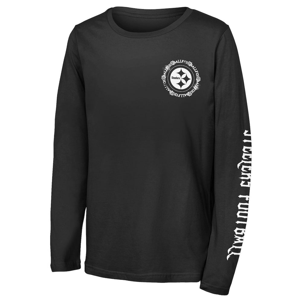 Pittsburgh Steelers  Outerstuff Youth Rumble Long Sleeve T-Shirt