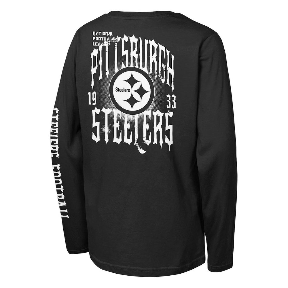 Pittsburgh Steelers  Outerstuff Youth Rumble Long Sleeve T-Shirt