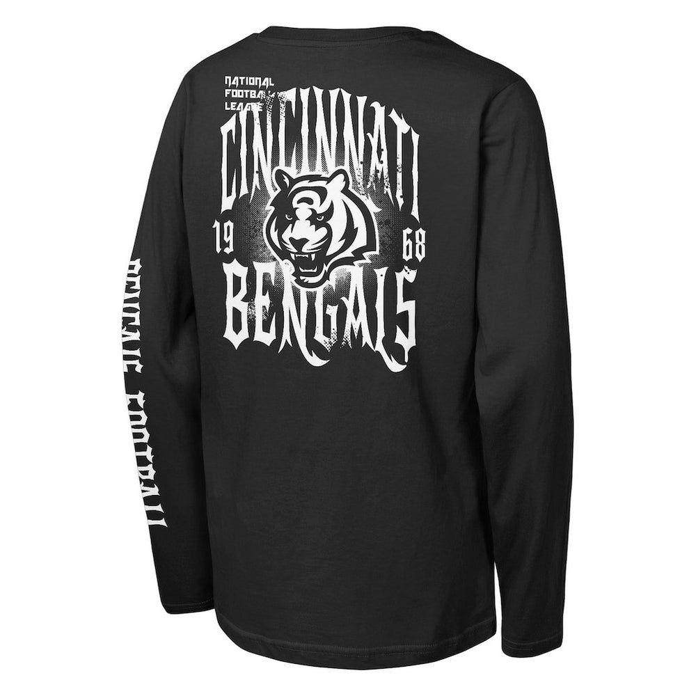 Cincinnati Bengals  Outerstuff Youth Rumble Long Sleeve T-Shirt