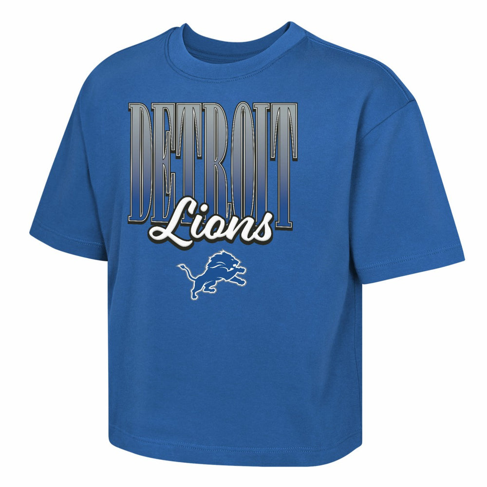 Detroit Lions  Outerstuff Girls Youth Big City Boxy T-Shirt