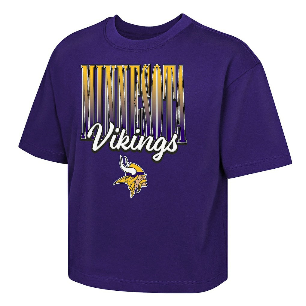 Minnesota Vikings  Outerstuff Girls Youth Big City Boxy T-Shirt