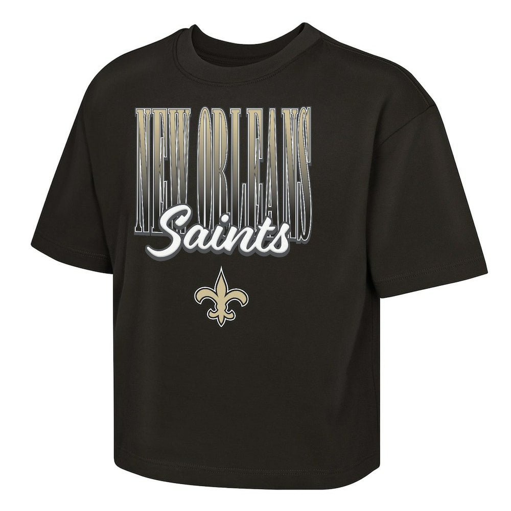 New Orleans Saints  Outerstuff Girls Youth Big City Boxy T-Shirt