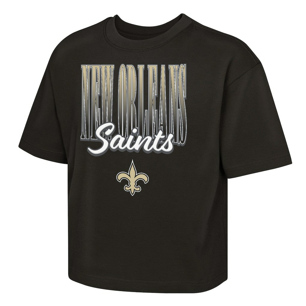 New Orleans Saints  Outerstuff Girls Youth Big City Boxy T-Shirt