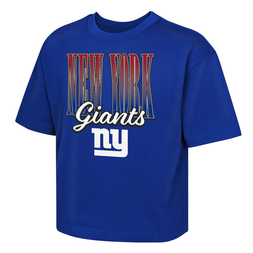 New York Giants  Outerstuff Girls Youth Big City Boxy T-Shirt