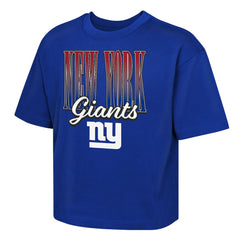 New York Giants  Outerstuff Girls Youth Big City Boxy T-Shirt