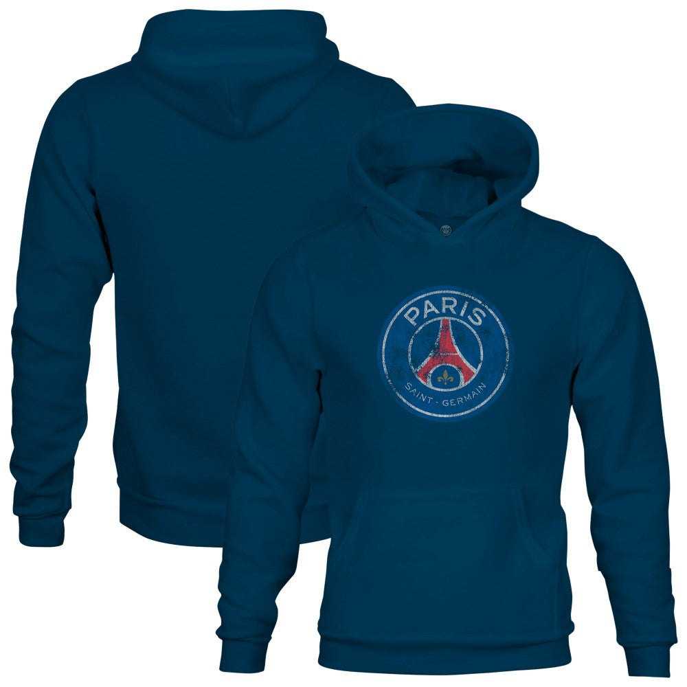 Paris Saint-Germain 1863FC Youth Color Badge Fleece Pullover Hoodie Navy