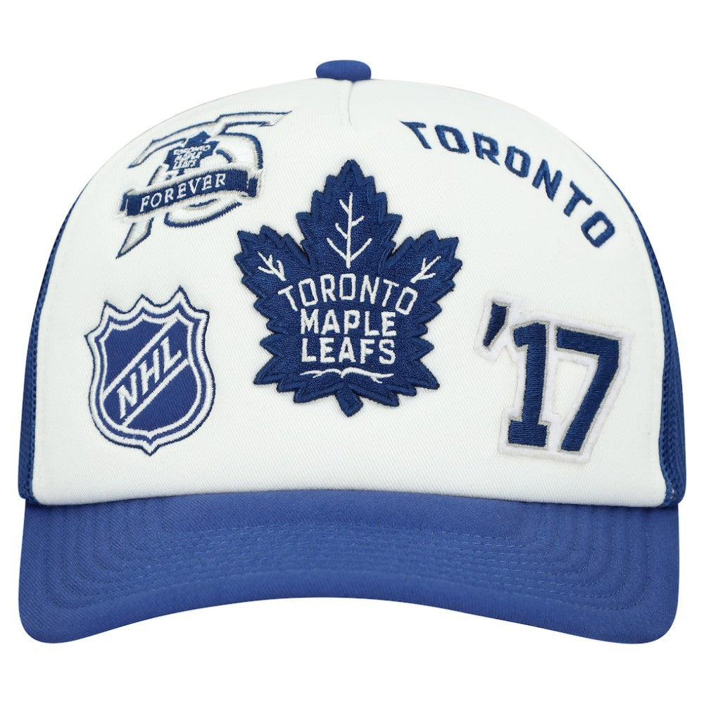 Toronto Maple Leafs Mitchell & Ness Gridlock Trucker Adjustable Hat Discount