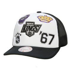Los Angeles Kings Mitchell & Ness Gridlock Trucker Adjustable Hat Discount