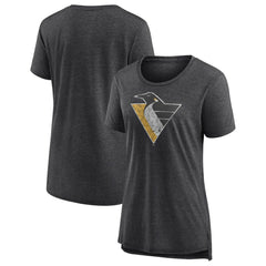 Pittsburgh Penguins Women's Slow Whistle Tri-Blend T-Shirt Discount