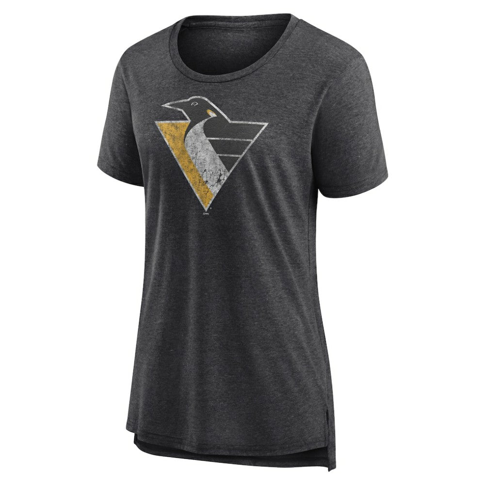 Pittsburgh Penguins Women's Slow Whistle Tri-Blend T-Shirt Discount