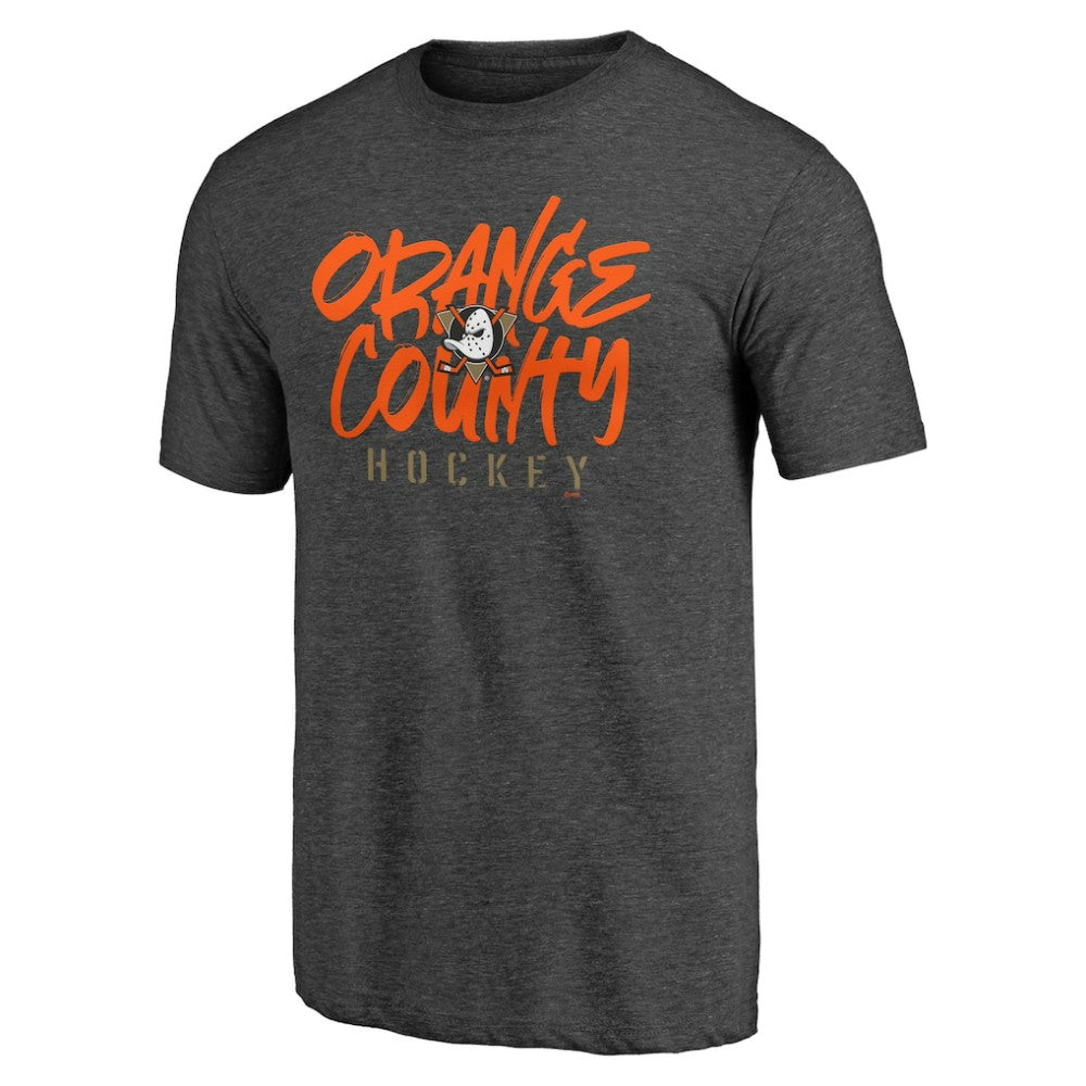 Anaheim Ducks Shoot to Score Tri-Blend T-Shirt Outlet
