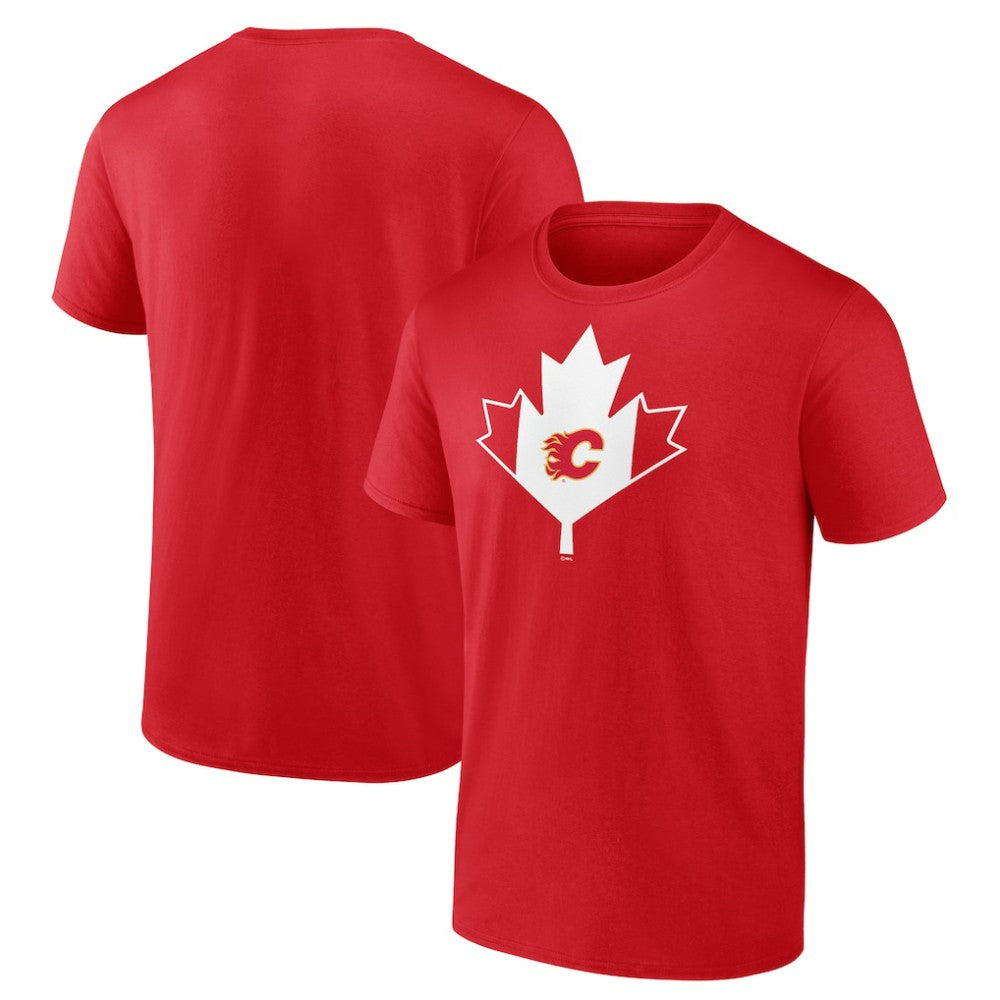 Calgary Flames Canada Day T-Shirt Outlet