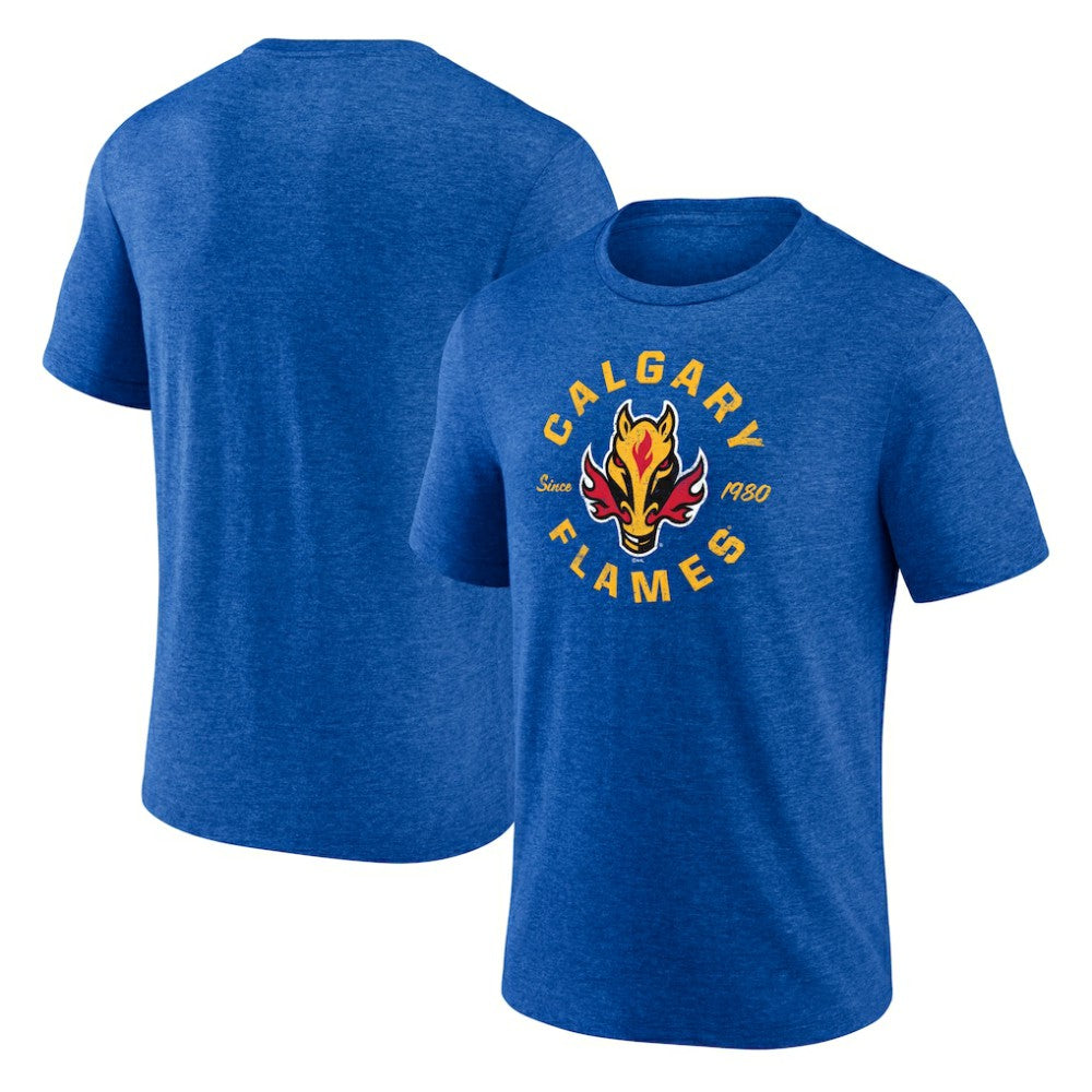 Calgary Flames Represent Tri-Blend T-Shirt On Sale