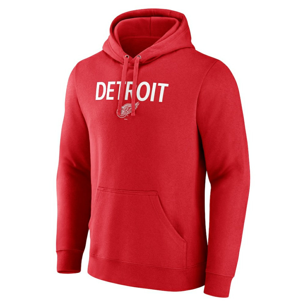 Detroit Red Wings Primary Logo Pullover Hoodie On Sale