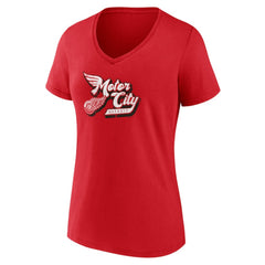 Detroit Red Wings Women's Active Edge V-Neck T-Shirt Discount