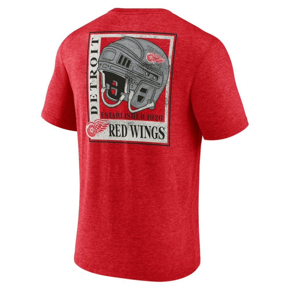 Detroit Red Wings Earnest Will Tri-Blend T-Shirt Discount