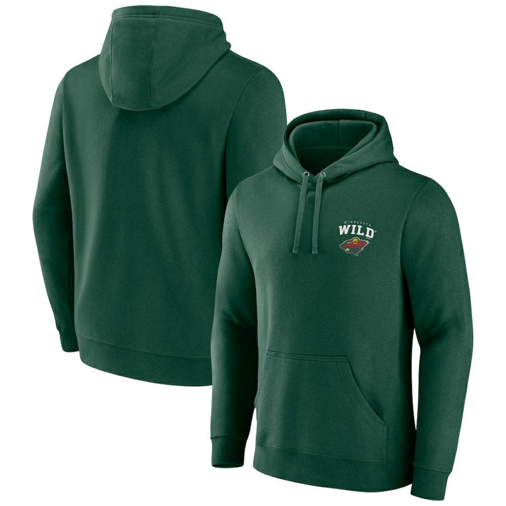 Minnesota Wild Team Lockup Pullover Hoodie On Sale