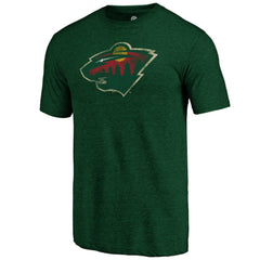 Minnesota Wild Distressed Logo Tri-Blend T-Shirt Online