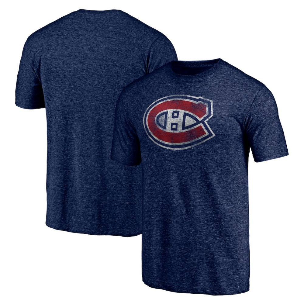 Montreal Canadiens Distressed Tri-Blend T-Shirt For Sale