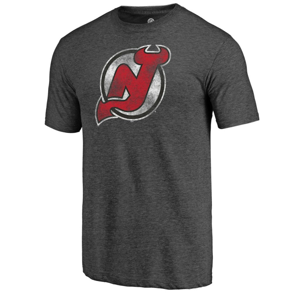 New Jersey Devils Distressed Tri-Blend T-Shirt Discount