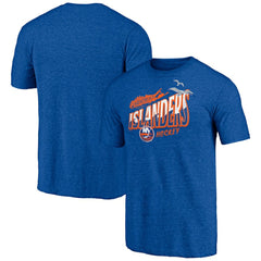 New York Islanders Shoot to Score Tri-Blend T-Shirt On Sale