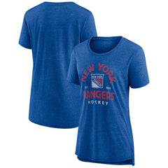 New York Rangers Women's Vintage Arch Tri-Blend T-Shirt Outlet