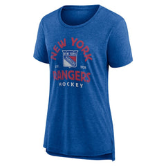 New York Rangers Women's Vintage Arch Tri-Blend T-Shirt Outlet