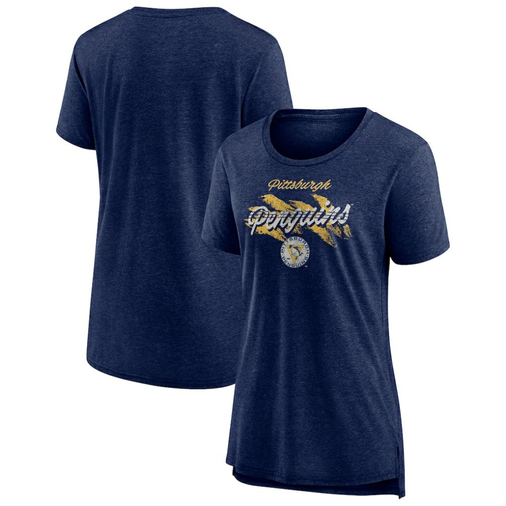 Pittsburgh Penguins Women's Hit the Ice Tri-Blend T-Shirt Discount