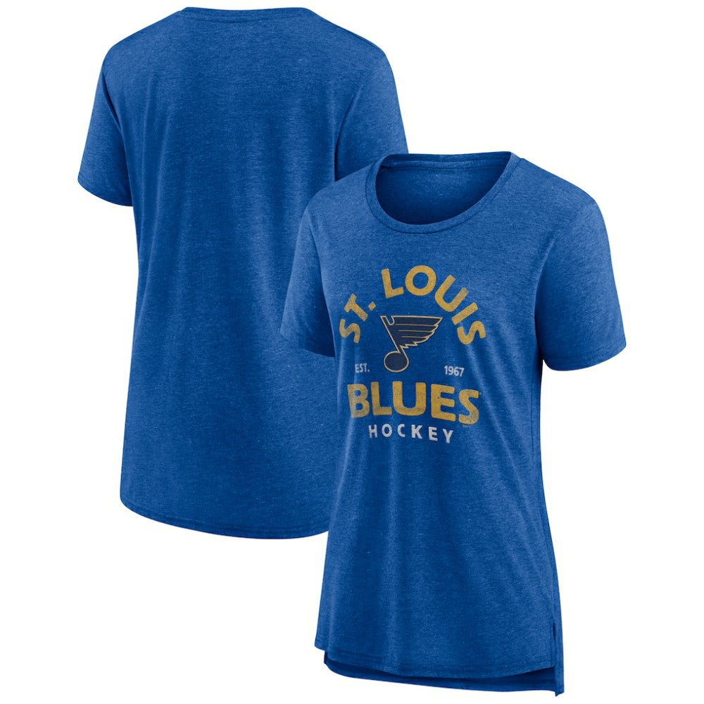 St. Louis Blues Women's Vintage Arch Tri-Blend T-Shirt Sale