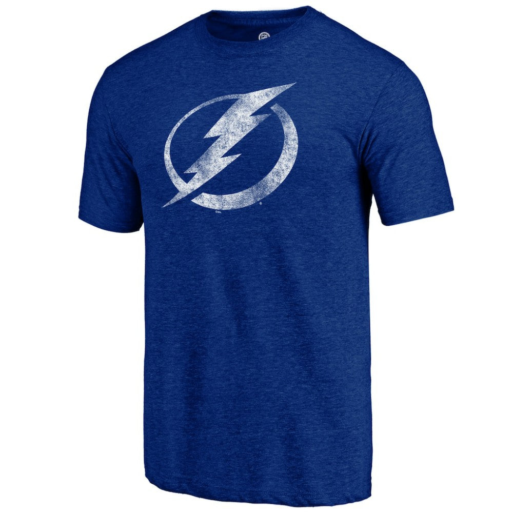 Tampa Bay Lightning Distressed Logo Tri-Blend T-Shirt Discount