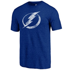 Tampa Bay Lightning Distressed Logo Tri-Blend T-Shirt Discount