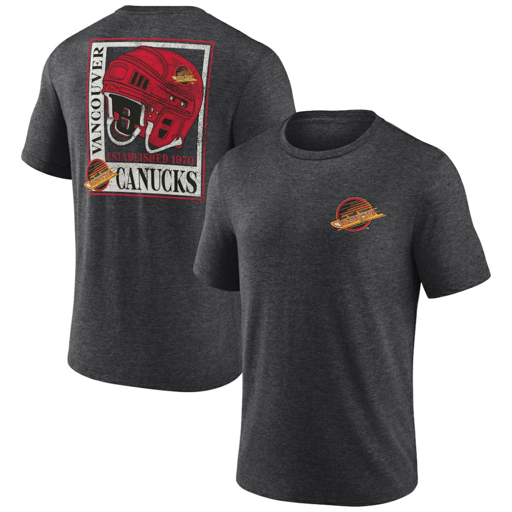 Vancouver Canucks Earnest Will Tri-Blend T-Shirt Outlet