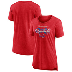 Washington Capitals Women's Hit the Ice Tri-Blend T-Shirt Discount