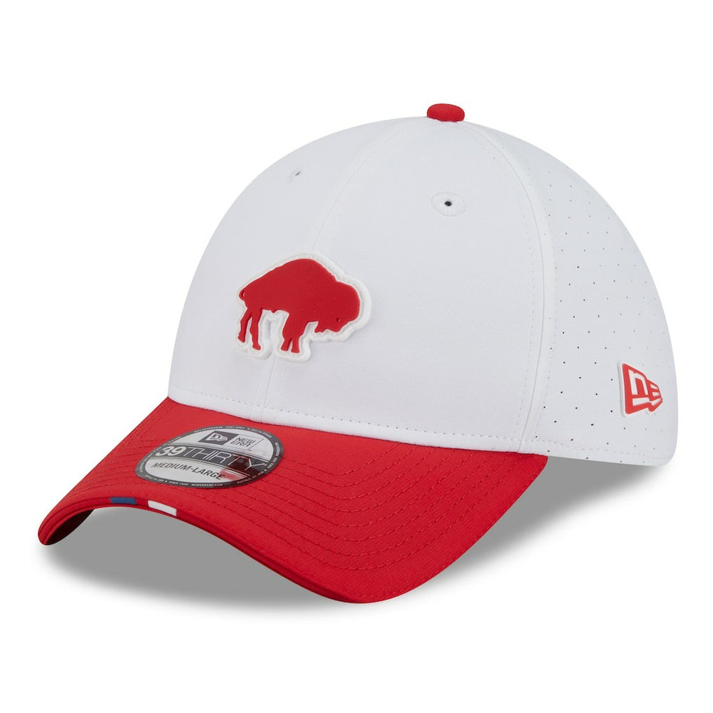 Buffalo Bills New Era 2025 NFL Training Camp Throwback Logo 39THIRTY Flex Hat