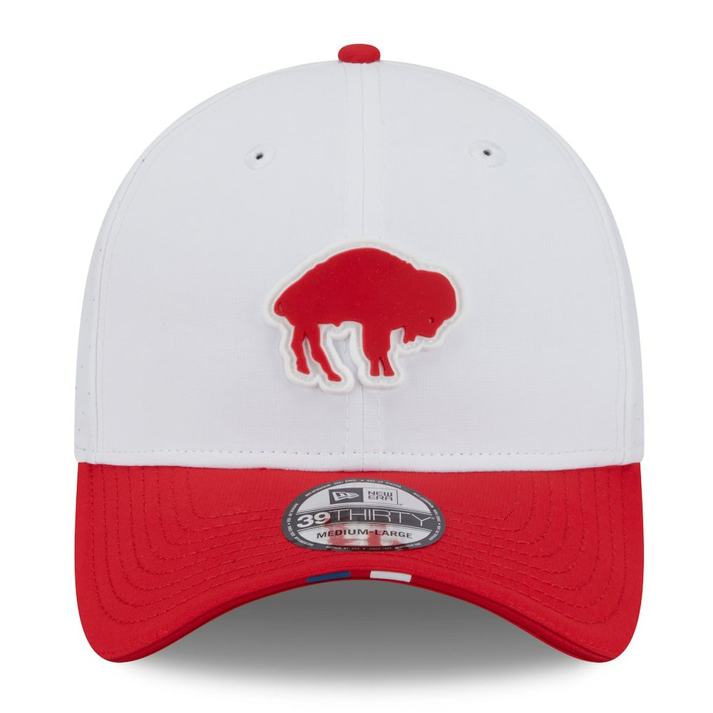 Buffalo Bills New Era 2025 NFL Training Camp Throwback Logo 39THIRTY Flex Hat