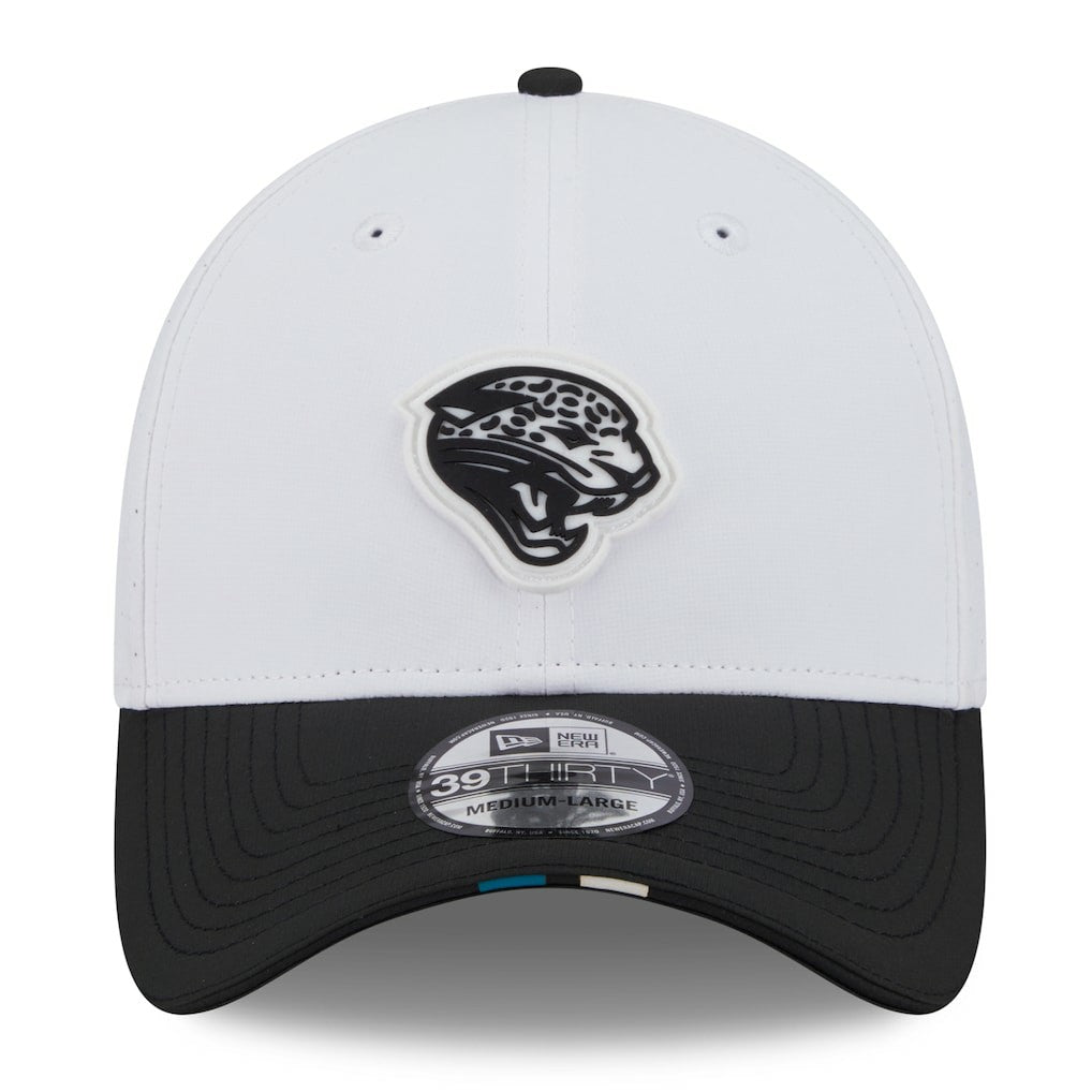 Jacksonville Jaguars New Era 2025 NFL Training Camp Throwback Logo 39THIRTY Flex Hat