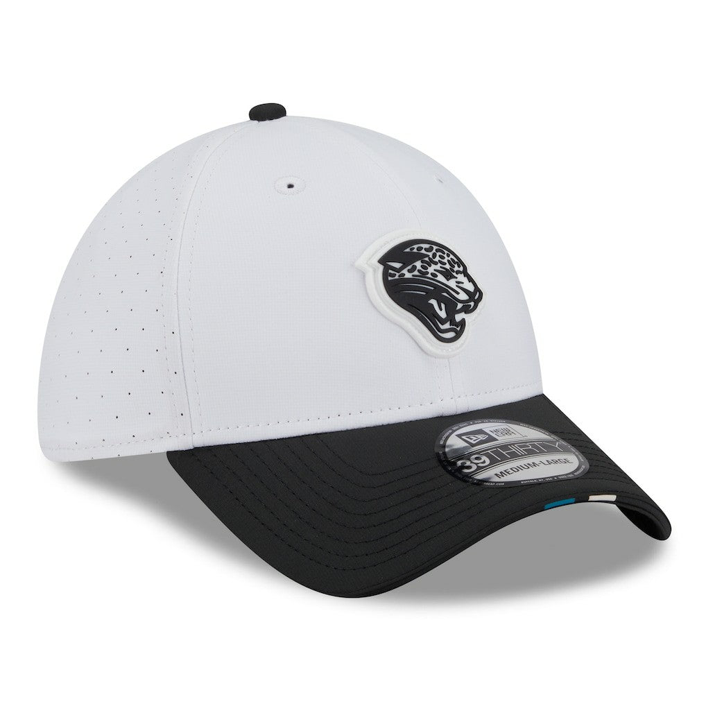 Jacksonville Jaguars New Era 2025 NFL Training Camp Throwback Logo 39THIRTY Flex Hat