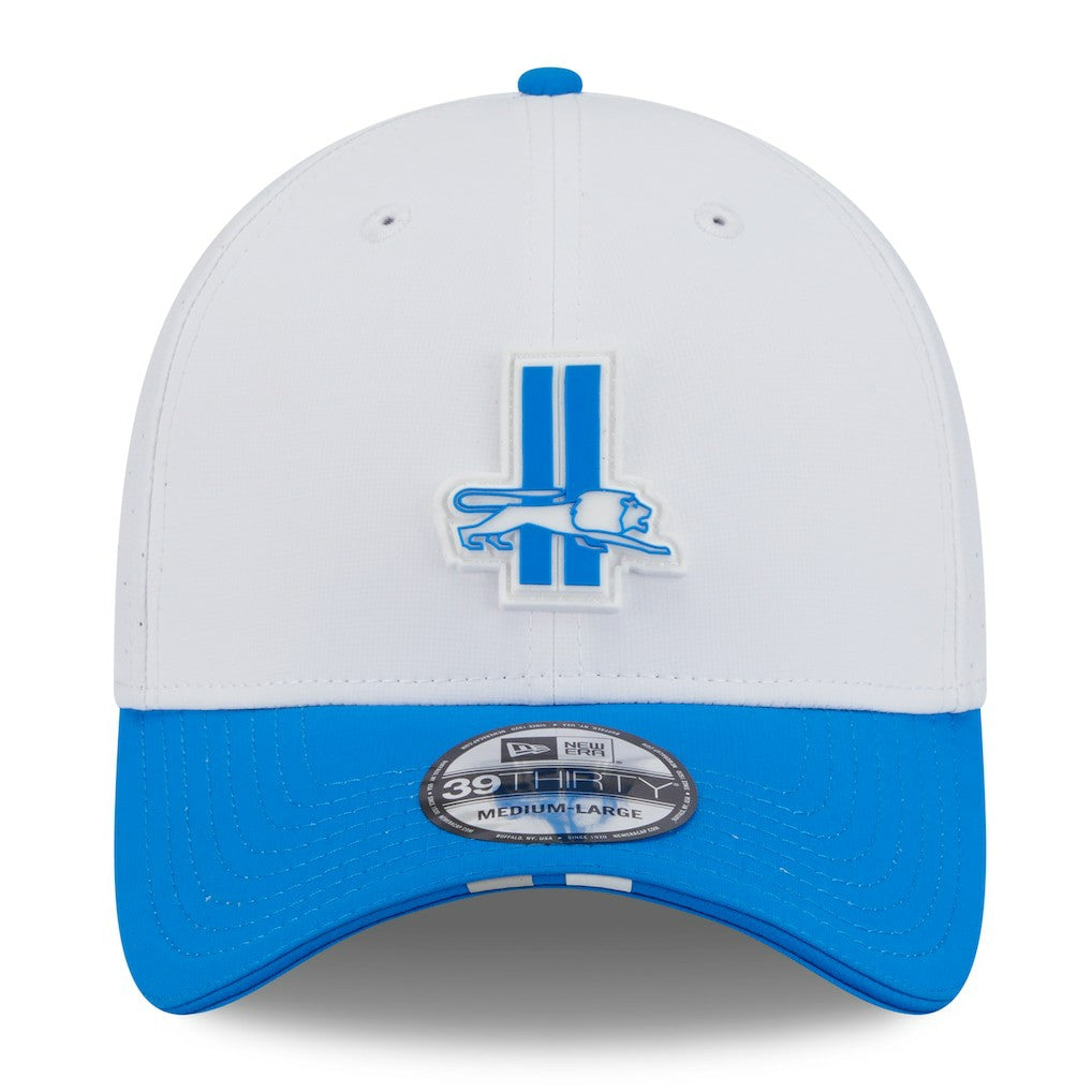 Detroit Lions New Era 2025 NFL Training Camp Throwback Logo 39THIRTY Flex Hat