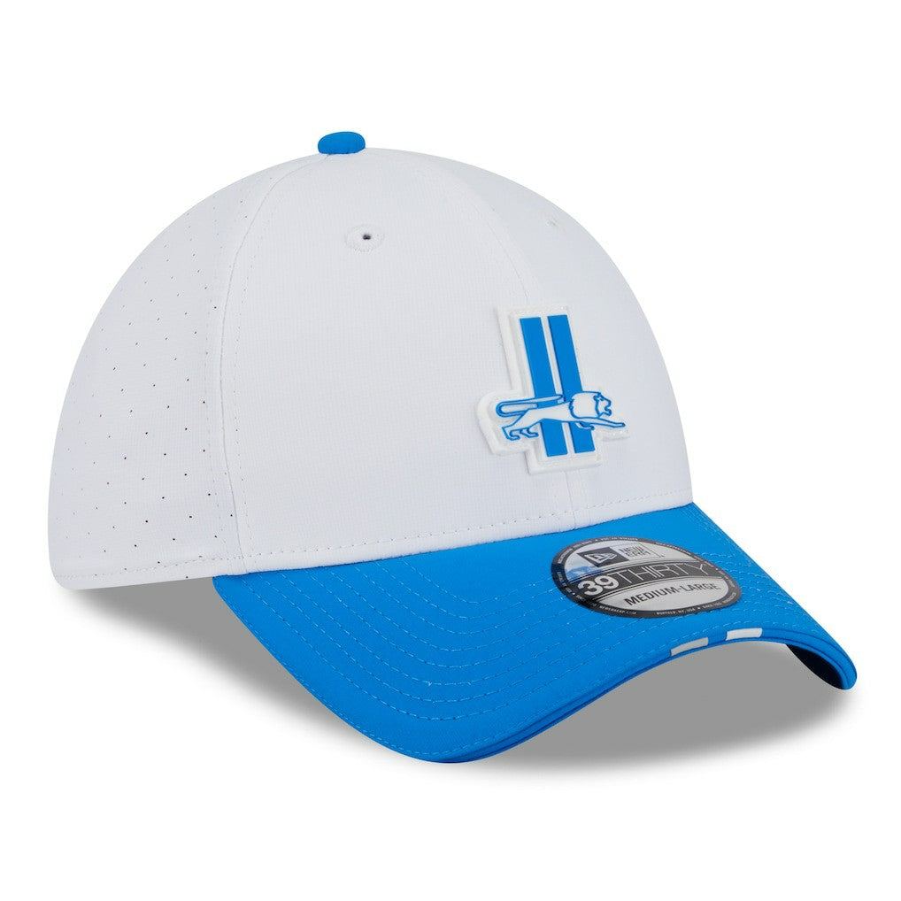 Detroit Lions New Era 2025 NFL Training Camp Throwback Logo 39THIRTY Flex Hat