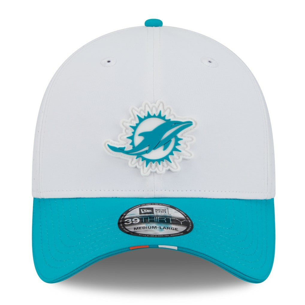 Miami Dolphins New Era 2025 NFL Training Camp 39THIRTY Flex Hat