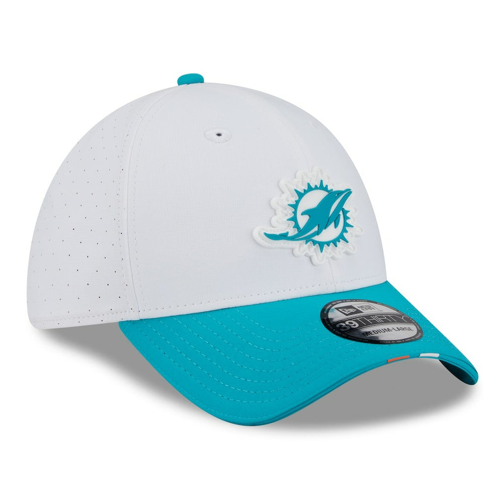 Miami Dolphins New Era 2025 NFL Training Camp 39THIRTY Flex Hat