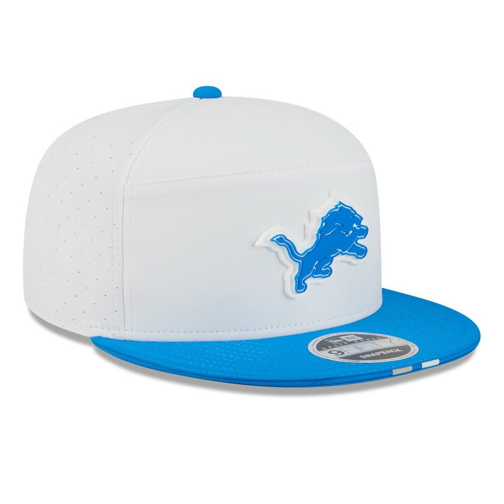 Detroit Lions New Era 2025 NFL Training Camp Split Panel 9FIFTY Snapback Hat