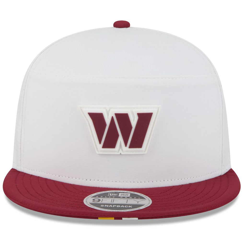 Washington Commanders New Era 2025 NFL Training Camp Split Panel 9FIFTY Snapback Hat