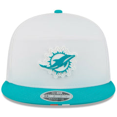 Miami Dolphins New Era 2025 NFL Training Camp Split Panel 9FIFTY Snapback Hat