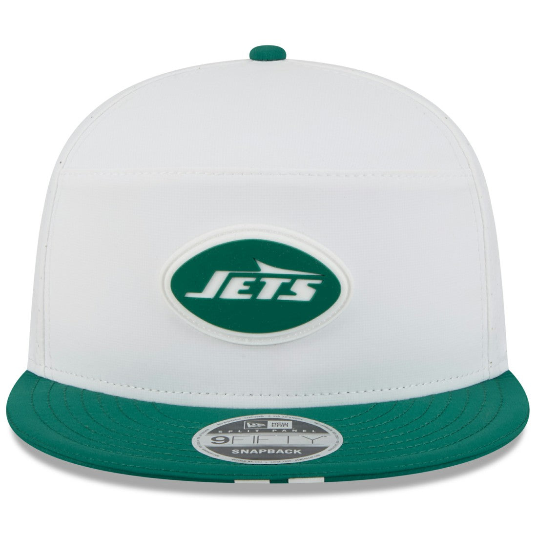 New York Jets New Era 2025 NFL Training Camp Split Panel 9FIFTY Snapback Hat