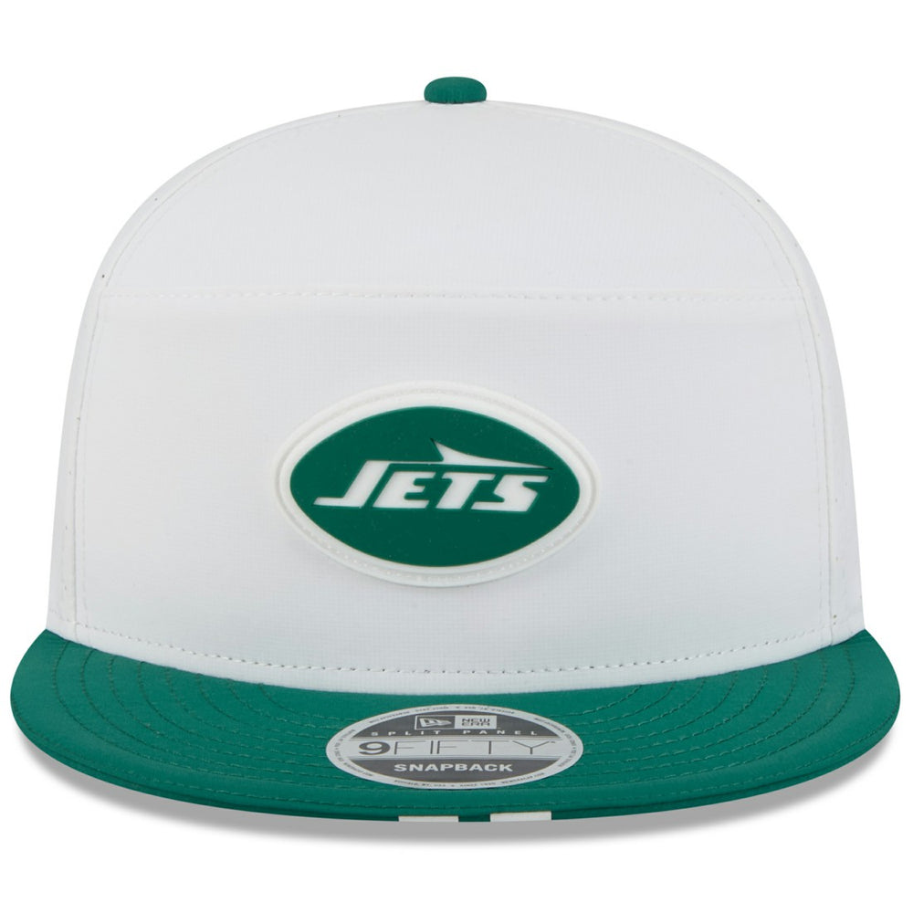 New York Jets New Era 2025 NFL Training Camp Split Panel 9FIFTY Snapback Hat